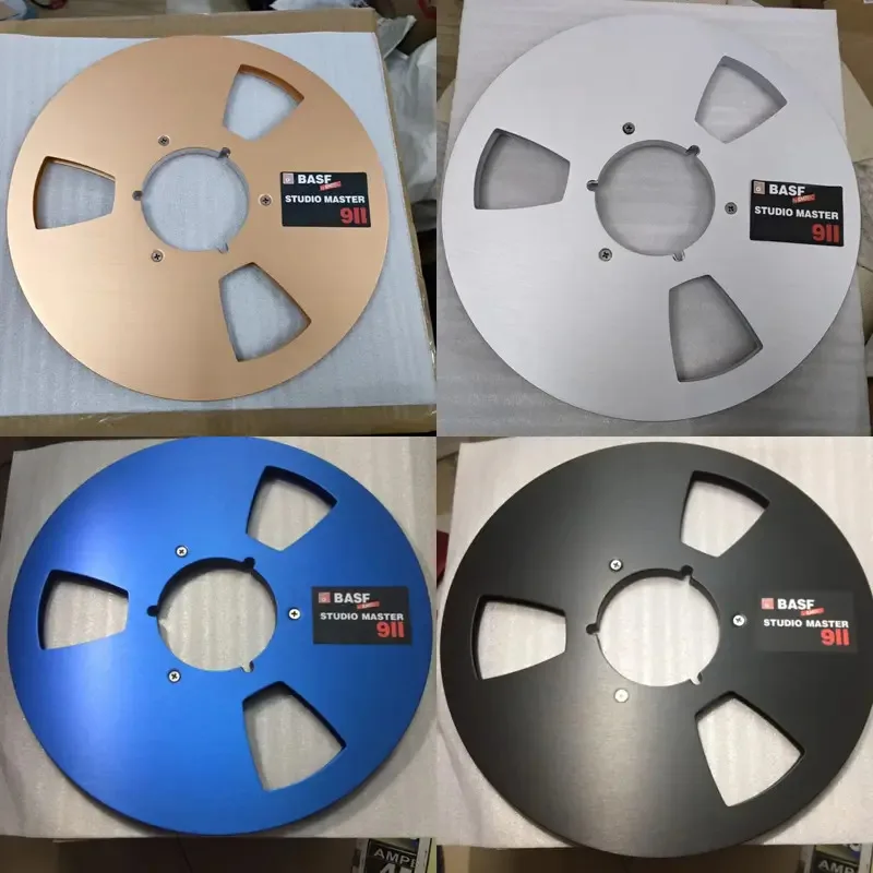 1/4 10.5 بوصة بكرة مفتوحة شريط الصوت فارغة Nab Hub بكرة إلى بكرة مسجلات مع القرص ملحقات ألومنيوم جديدة