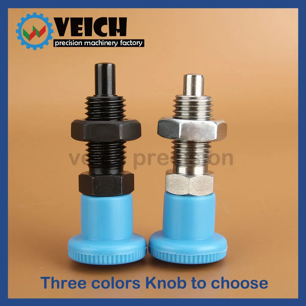 VCN221 Factory In Stock Plastic Knob Stainless Steel Index Plunger Hand Retractable Self Locking Indexing Pin