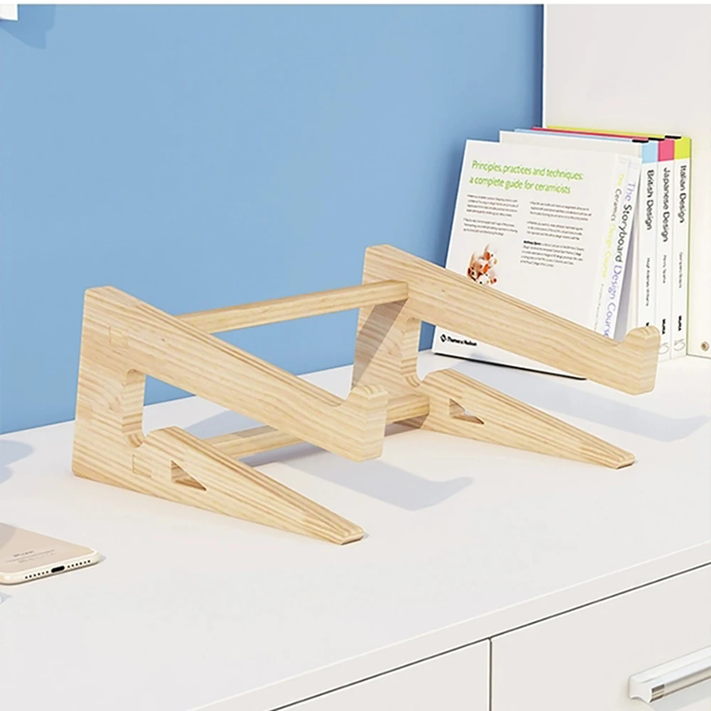 Вертикальная подставка для ноутбука, деревянный подставка для ноутбука 11-17 дюймов, охлаждающий кронштейн для Macbook Dell