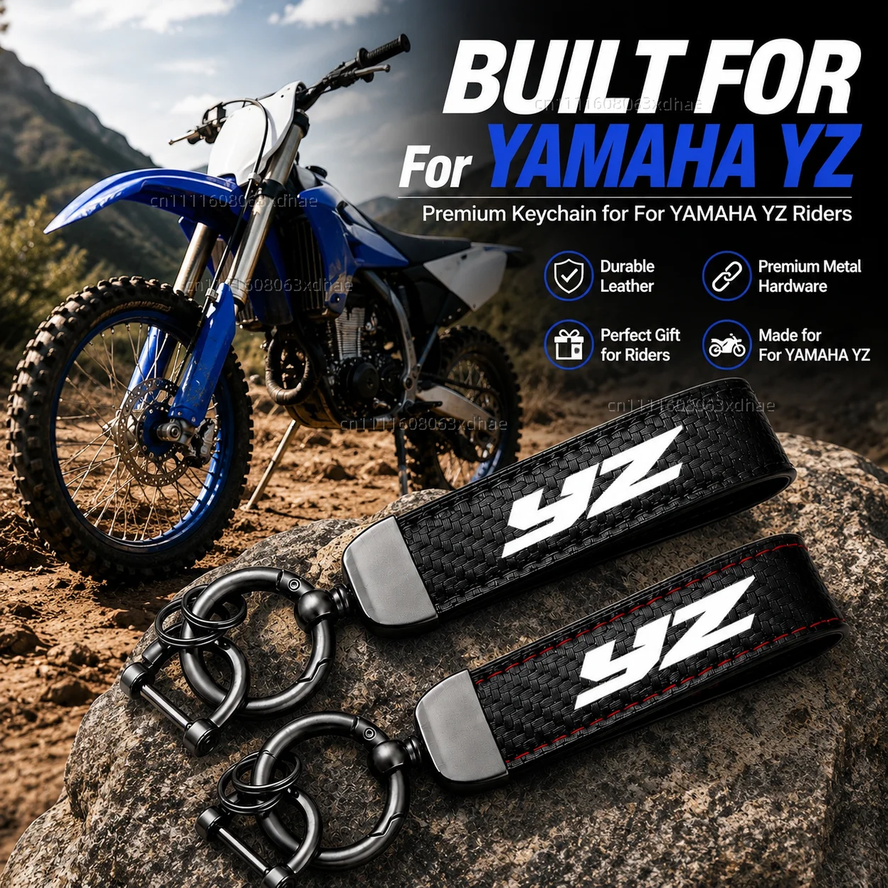 

High-Grade Leather Motorcycle Keychain Holder Keyring Accessories For YAMAHA YZ 125 250F 250FX 450F 450FX 250 450 F FX
