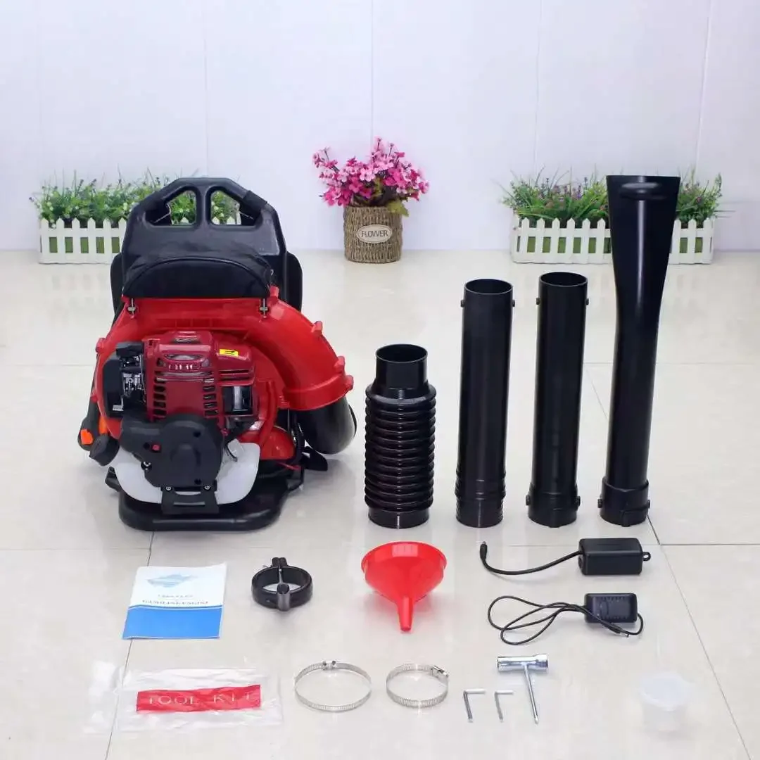 Electric Start Air Blower Four Stroke 37.7cc Gasoline Leaf Blower Knapsack Snow Blower Road Dust Removal Seconds to Start