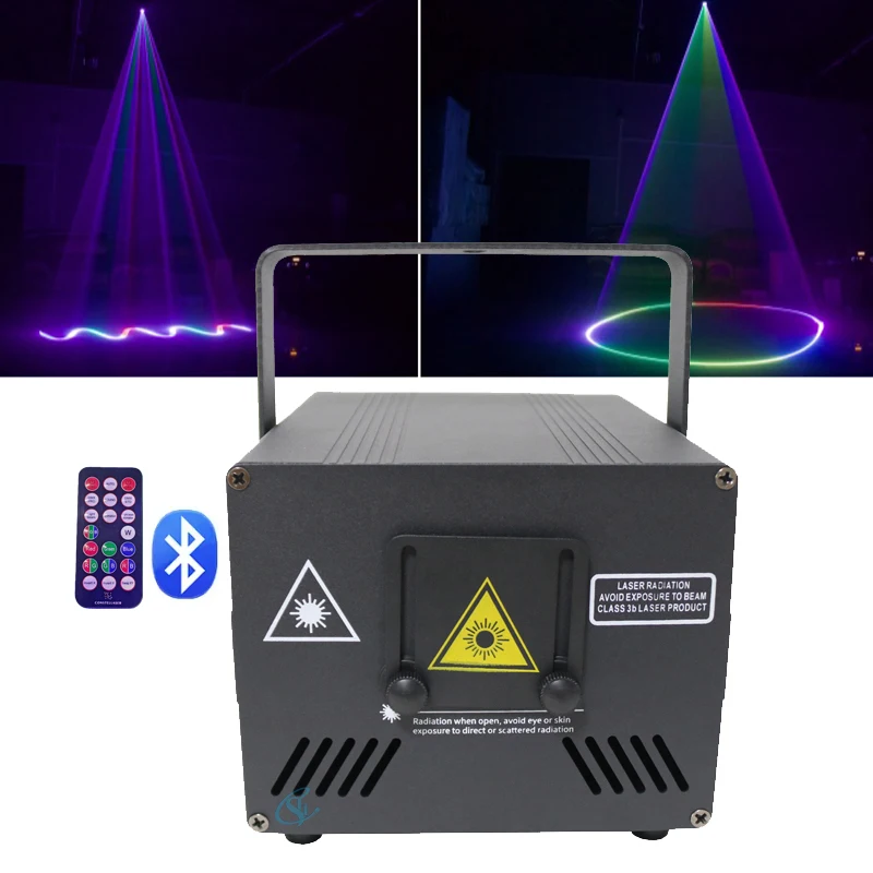 2W 3W RGB Animation Beam Scanner Stage Laser Light Projector DMX512 DJ Disco Bar Party  Wedding Xmas Effect Show Lamp