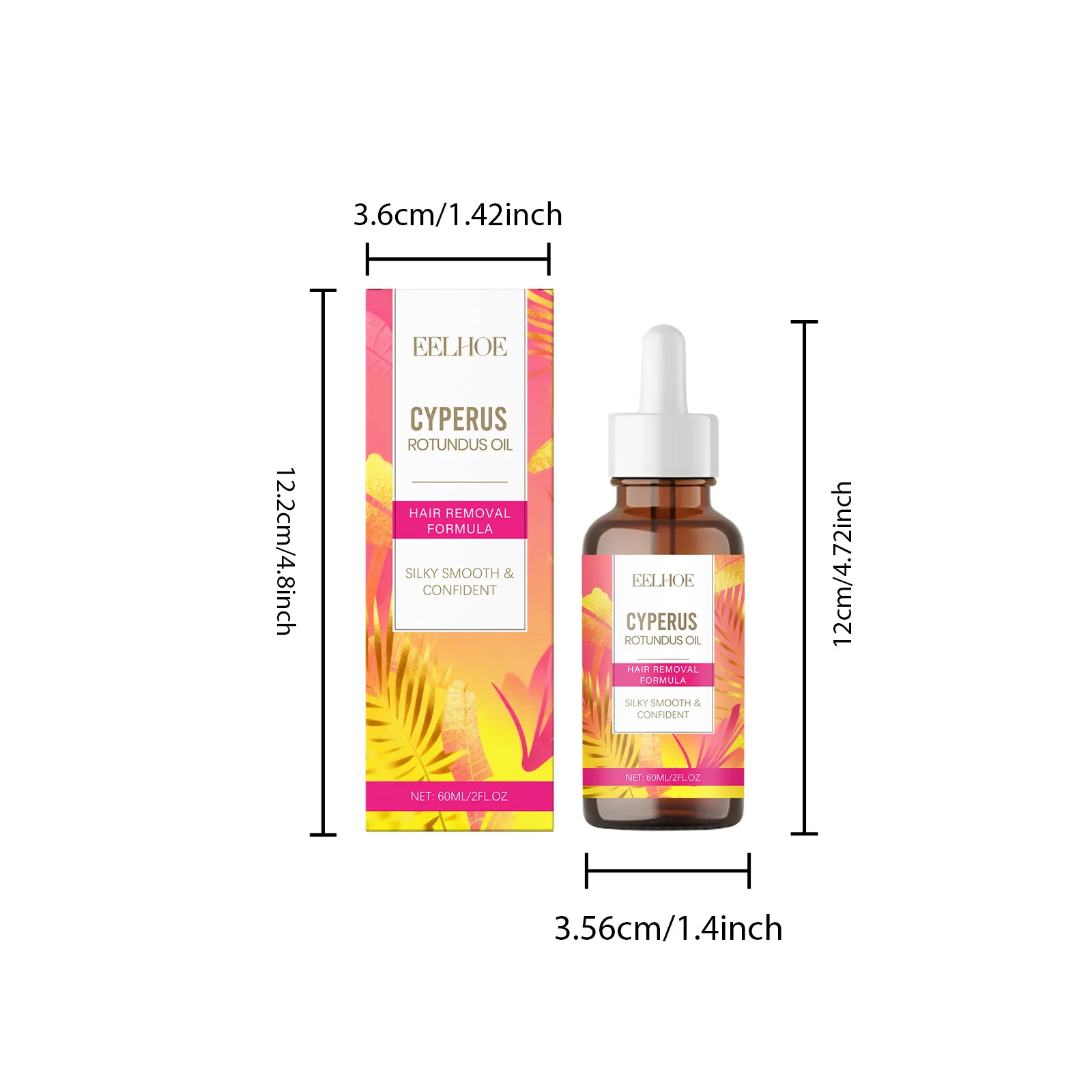 Cyperus Rotundus Oil for Hair Removal Painless Soothing & Nourishing Depilatory Cream for Legs Arms Underarms Smooth Skin Care - view 6