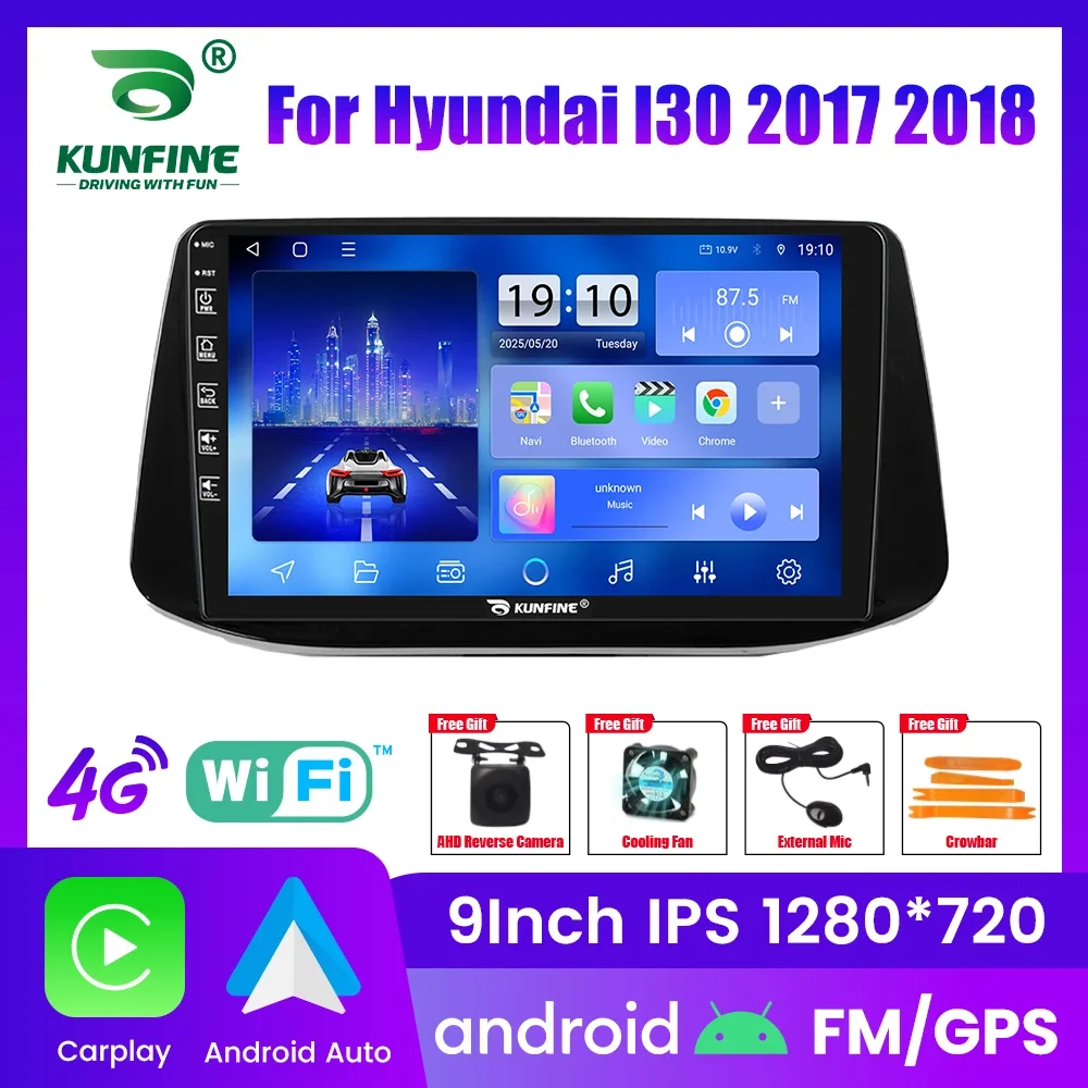 

Автомагнитола Android для Hyundai I30 2017-2018, 2DIN, 8-ядерный процессор, GPS-навигация, IPS-экран, поддержка CarPlay и Android Auto