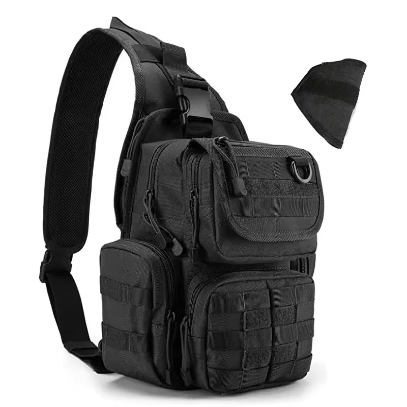Tactical Chest Sling Bag Men\'s Riding Bags Hunting Backpacks Climbing Molle Fishing Pouch Outdoor Camping Shoulder Backpack