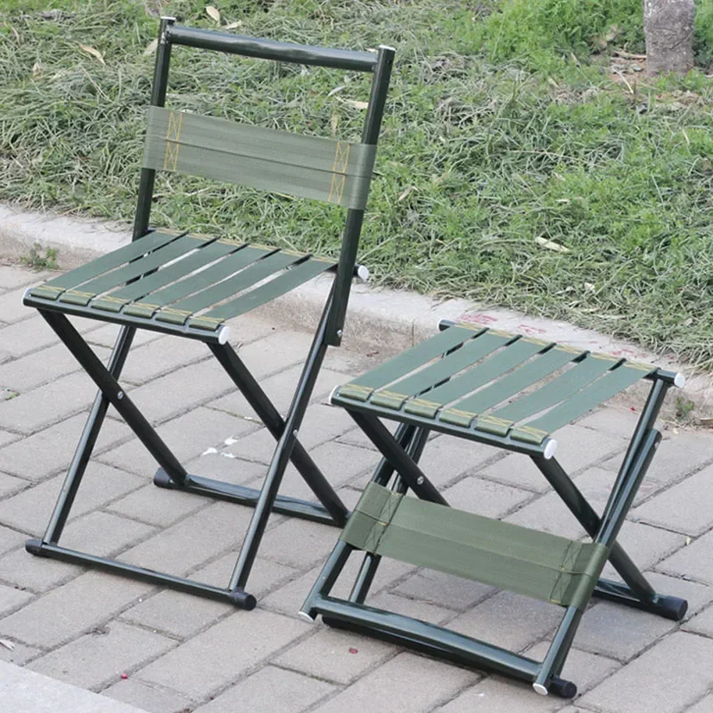 

New Small Portable Backrest Stool Outdoor Folding Chair Portable Stool For The Elderly With A Convenient Portable Chair With Bac