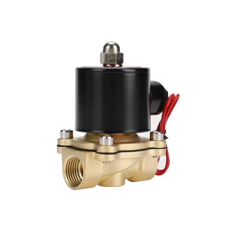 Factory Hot Sale HANUMAN 2W160-15 200-20 250-25 350-35 400-40 500-50 Brass Body NC G3/8 G2 Inch 220V 0.7MPa Air Water Oil Contro