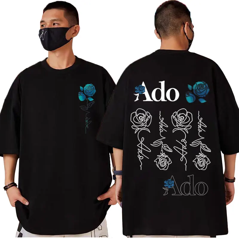 

Ado Hibana World Tour 2025 T Shirt Men Women Rock Hip Hop Vintage Short Sleeve T-shirts High Quality Fashion Oversized T-shirt