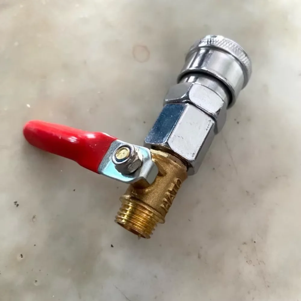 1Pcs SF20 Quick Coupler 1/4 inch Silver Quick Connect Adapter No Tools Needed Alloy Pneumatic Connector for Pneumatic Systems