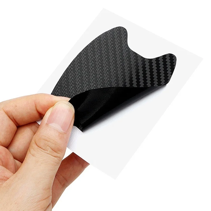 4Pcs/Set Car Door Sticker Carbon Fiber Scratches Resistant Cover Auto Handle Protection Film Exterior Styling Accessories new