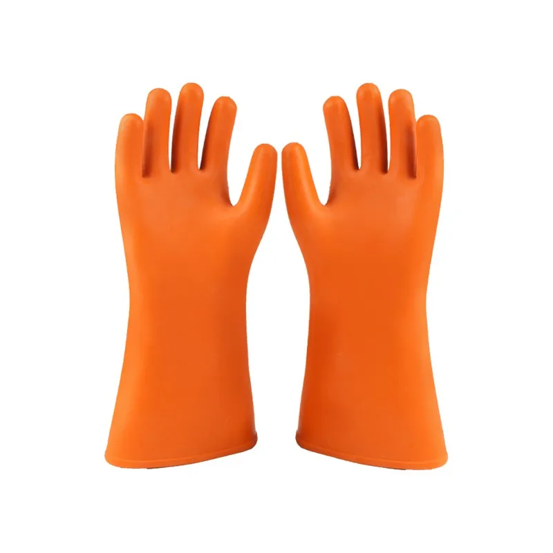 Anti-electricity Protect Rubber Gloves Professional 12KV High Voltage Electrical Insulating Gloves Electrician Safety Work Glove