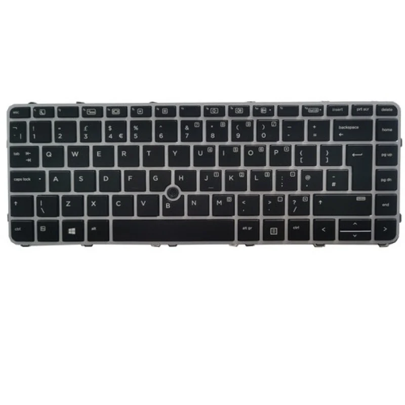 A ++ جديد لـ HP EliteBook 745 840 G3 G4 UK لوحة المفاتيح الخلفية 836308-031 819877-031