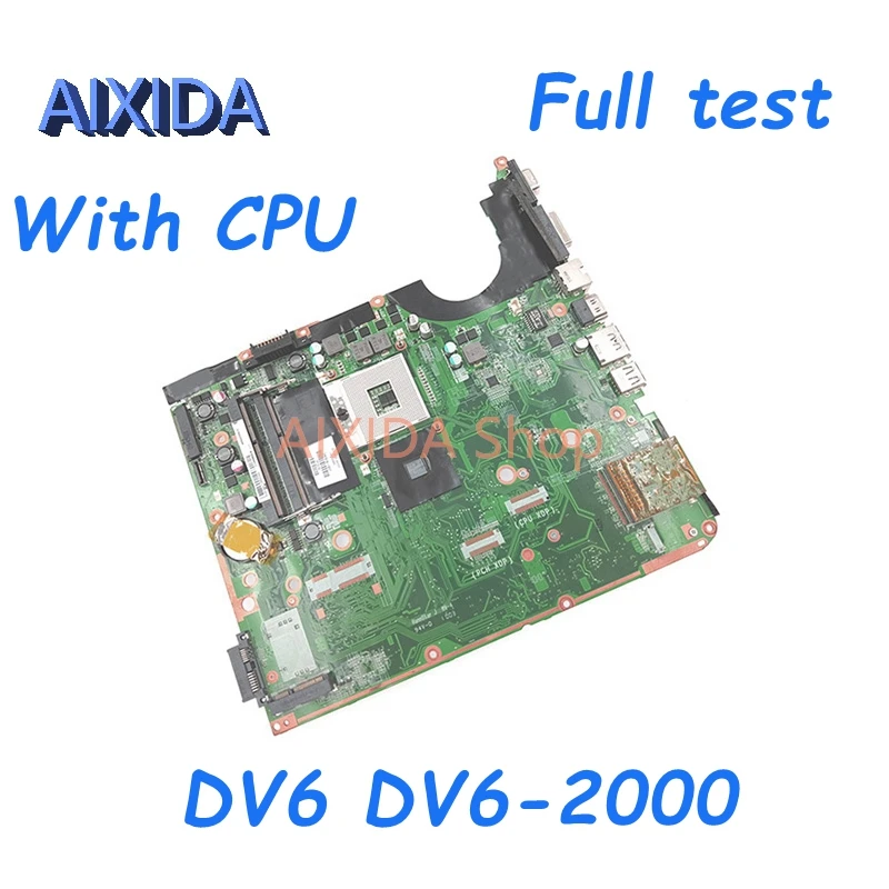 

AIXIDA 580978-001 580978-501 580978-601 DAUP6DMB6C0 Mainboard For HP PAVILION DV6 DV6-2000 Laptop Motherboard HM55 Free CPU