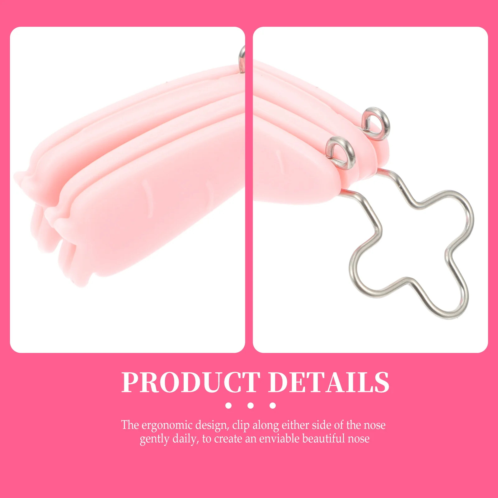 2 قطعة رافع تشكيل الأنف مريح لتنحيف الأنف، جهاز تمليس مادة السيليكون الممتازة تدوم طويلاً #6