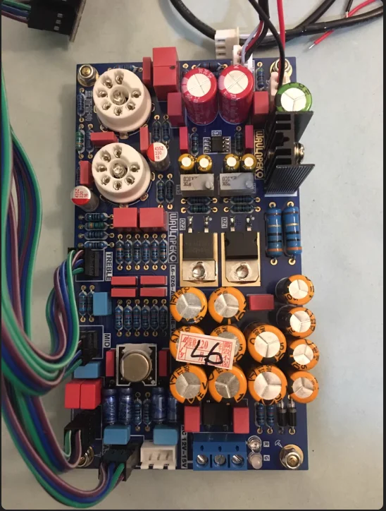 GHXAMP L6 Hi-Fi GE5725 Röhrenvorverstärker Tone Board Eisen versiegelt Operationsverstärker Warm Röhrensound mit Servo-Stromversorgung Dual AC15V – Detail 9