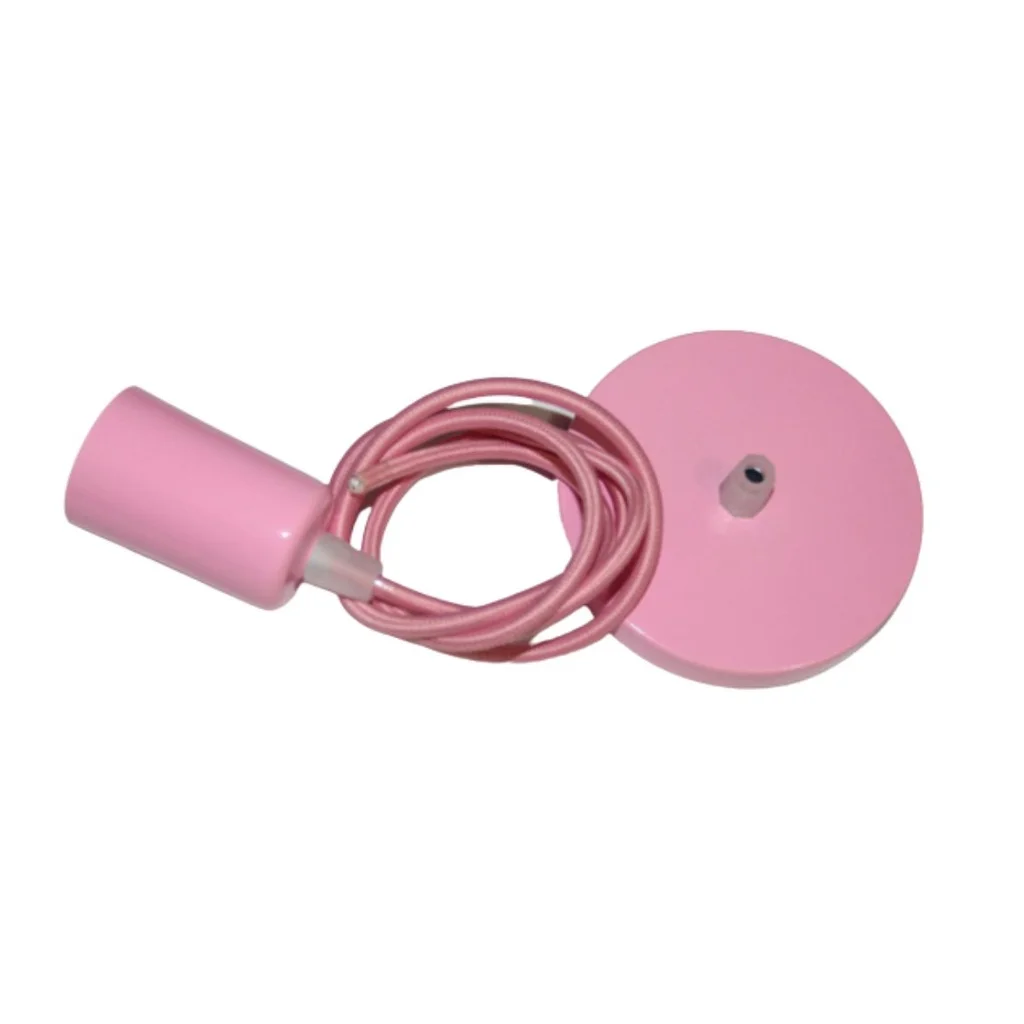 Pink luminaire can change the cable according to the color chart.