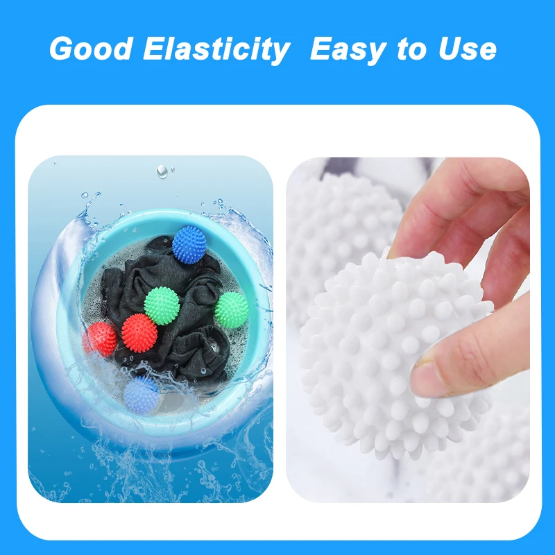 PVC Laundry Ball Reusable Washing Machine Dryer Balls Clothes Drying Fabric Softener Magic Washing Ball Bathroom Accessories