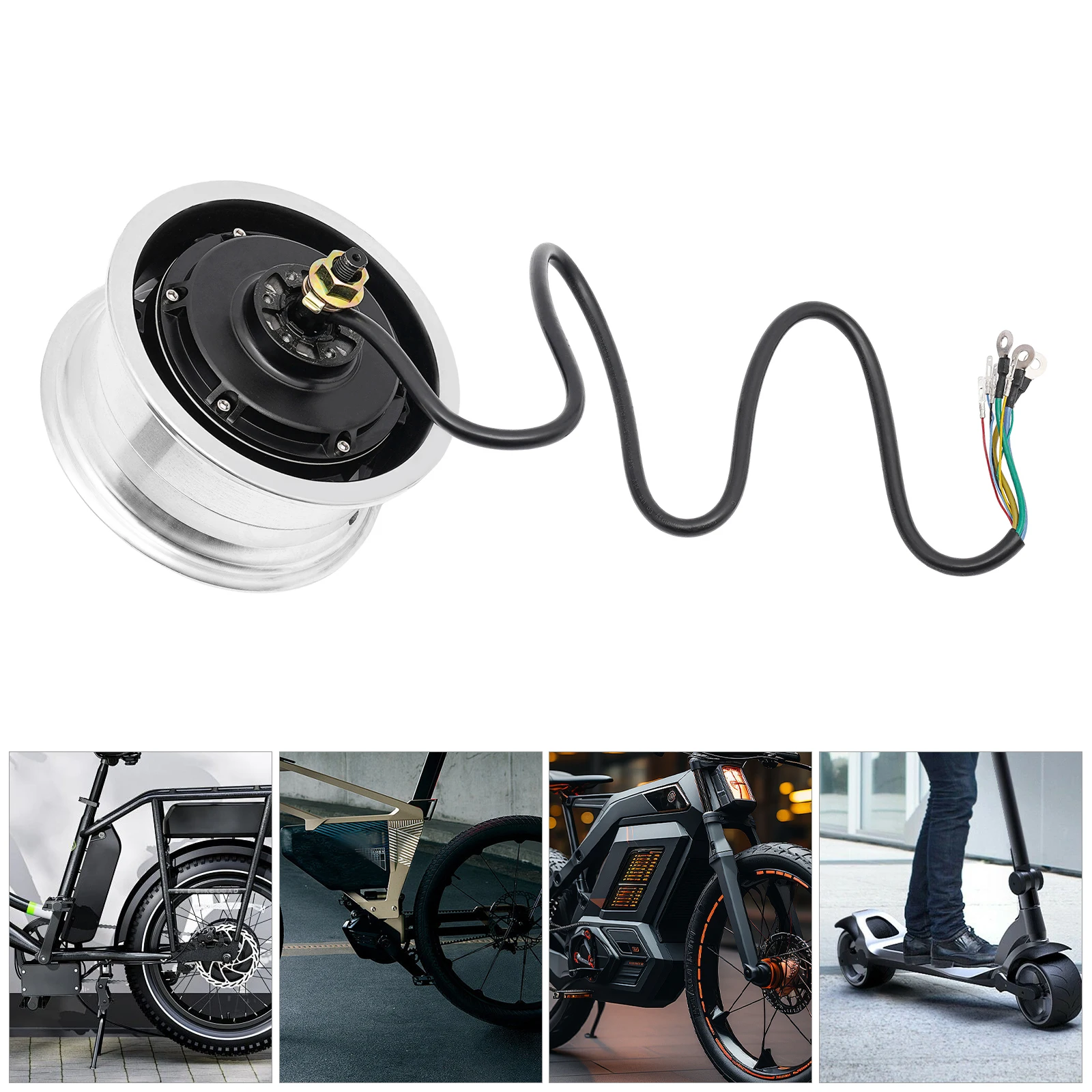 60V 2800W Brushless Electric Scooter Hub Motor Front & Rear Drive 11"