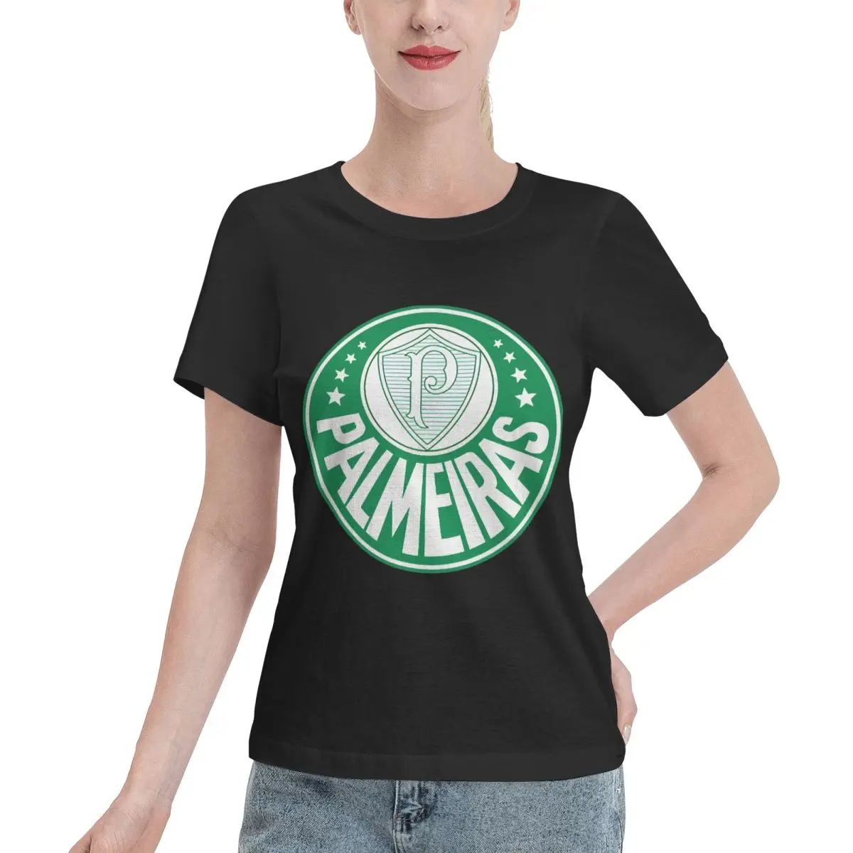 Oferta Limitada: Camiseta de Mujer con Logotipo de Palmeiras, Top Estético para Mujer