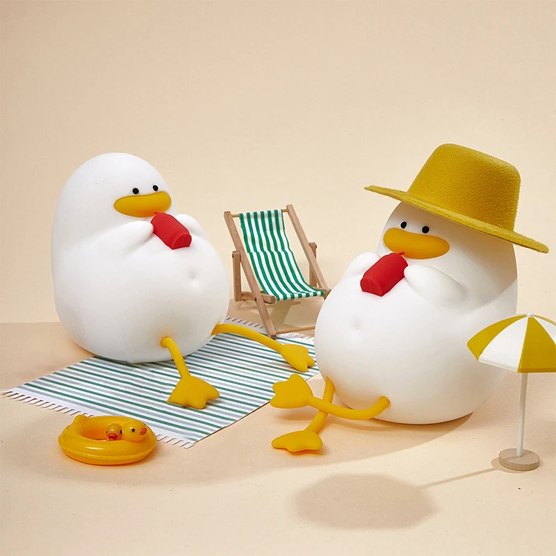 Luz nocturna Happy Duck, lámpara de noche con control táctil, recargable con sincronización, ideal para decoración del hogar y regalos