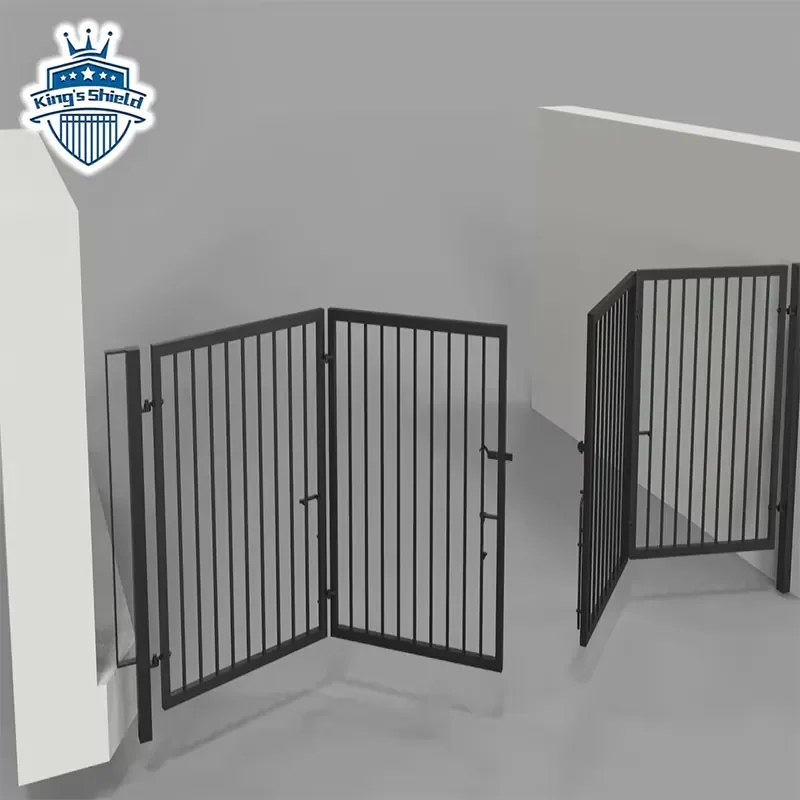 2026 Driveway Slat Privacy Mansion Main House Bifold Type Villa Electric Auto Design Aluminum Folding Gate