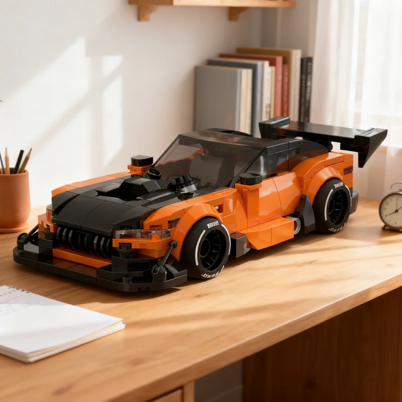 

313pcs MOC Mercedesesed Benz GT Black Series Custom City Champions Model Building Blocks Christmas Gifts Architecture Toy Brick