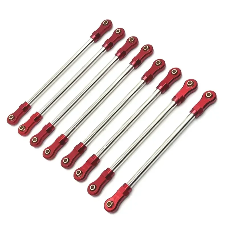 

YIKONG YK4106 YK4107 8pcs Metal Pull Rod Link Rod Linkage 1/10 RC Crawler Car Upgrade Parts Accessories