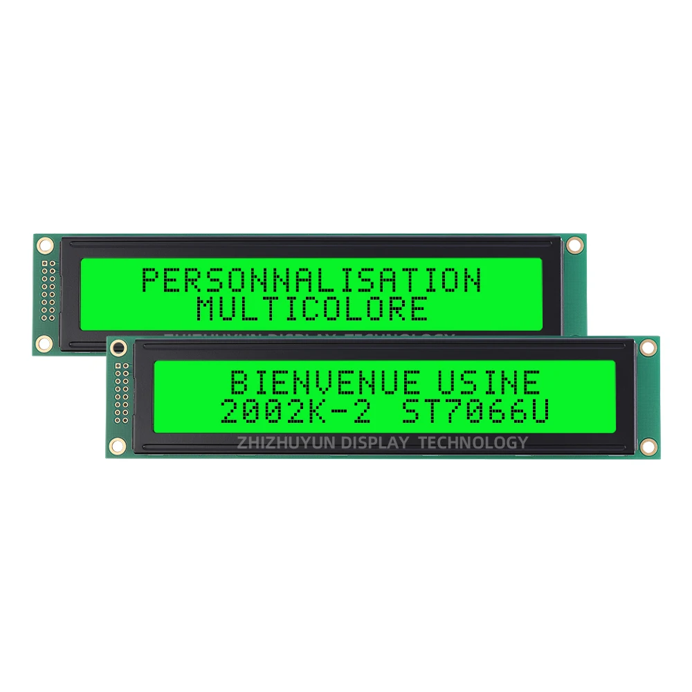 LCD2002K-2 layar Font Eropa karakter LCD tampilan Film abu-abu teks biru 202 20*2x2 2002 layar LCD