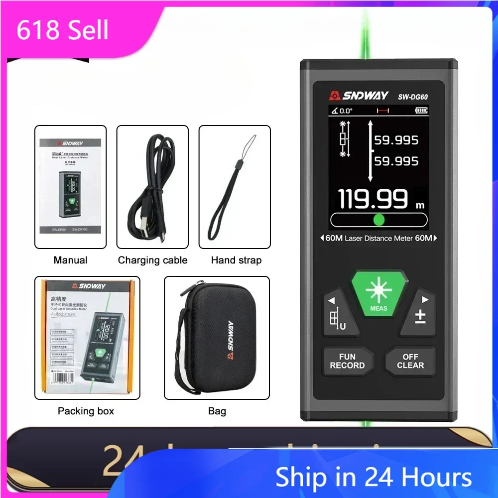 

FANYUE MS/DR/DG Series Digital Rangefinder Laser Disctance Meter Professional Laser Tape Measure Tool M/In/Ft Range Finder