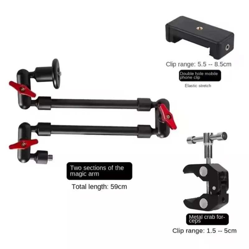 Suporte para telefone com braço mágico flexível especial ao vivo 360 °   Tripé giratório para filmagem e gravação de tablet