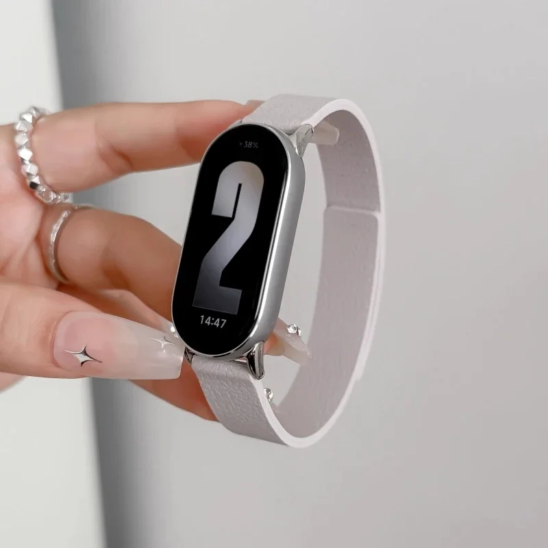 Magnetische Schleife Strap Für Xiaomi Mi Band 10 9 8, Silikon Armband Für Xiaomi Mi Band 8 9/10 Handgelenk gürtel Ersatz Zubehör – Detail 1