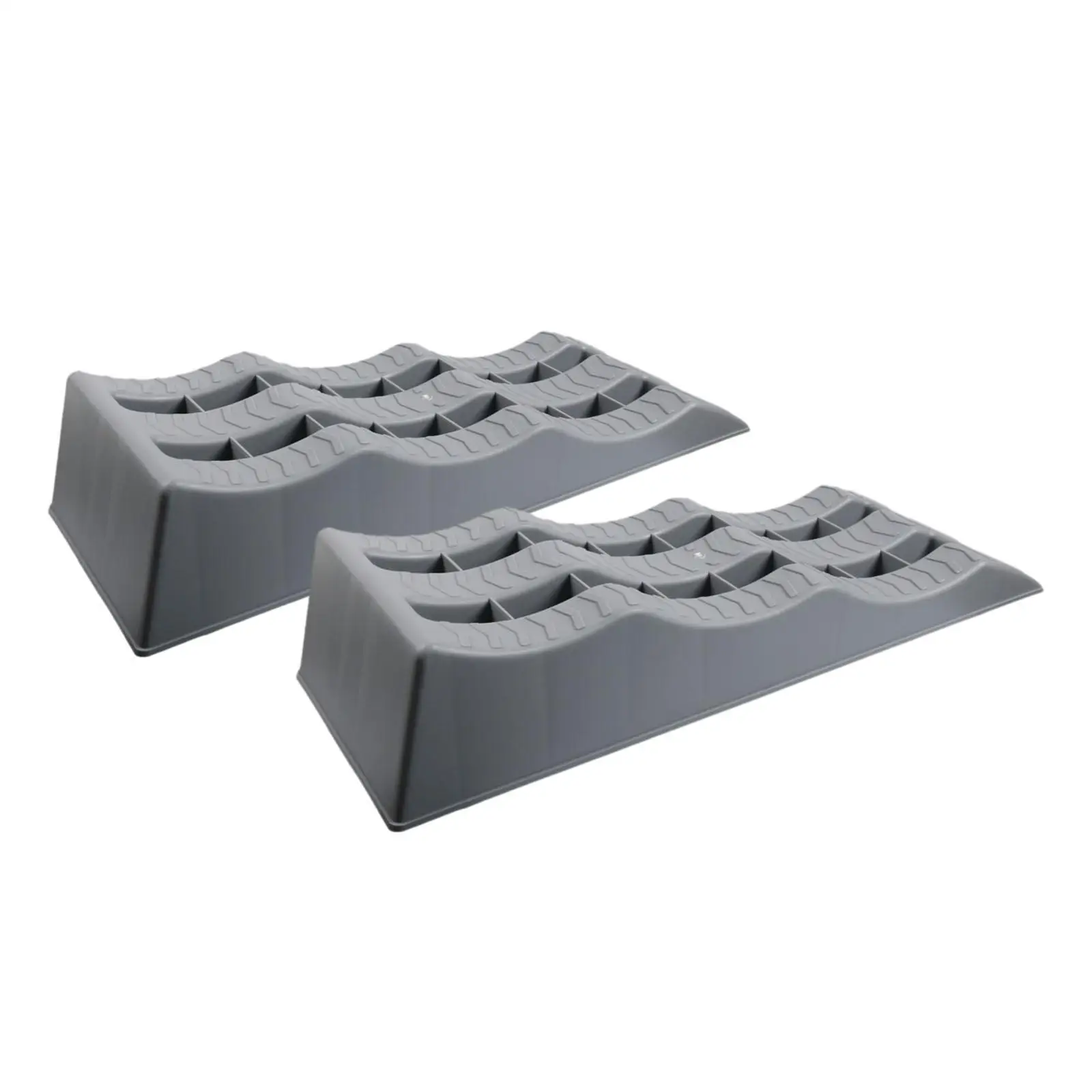 

RV Leveling Ramps Sturdy Car Wheel Chocks High Strength PP Material for Campers Trailer SUV Tire Placement Outdoor Parking