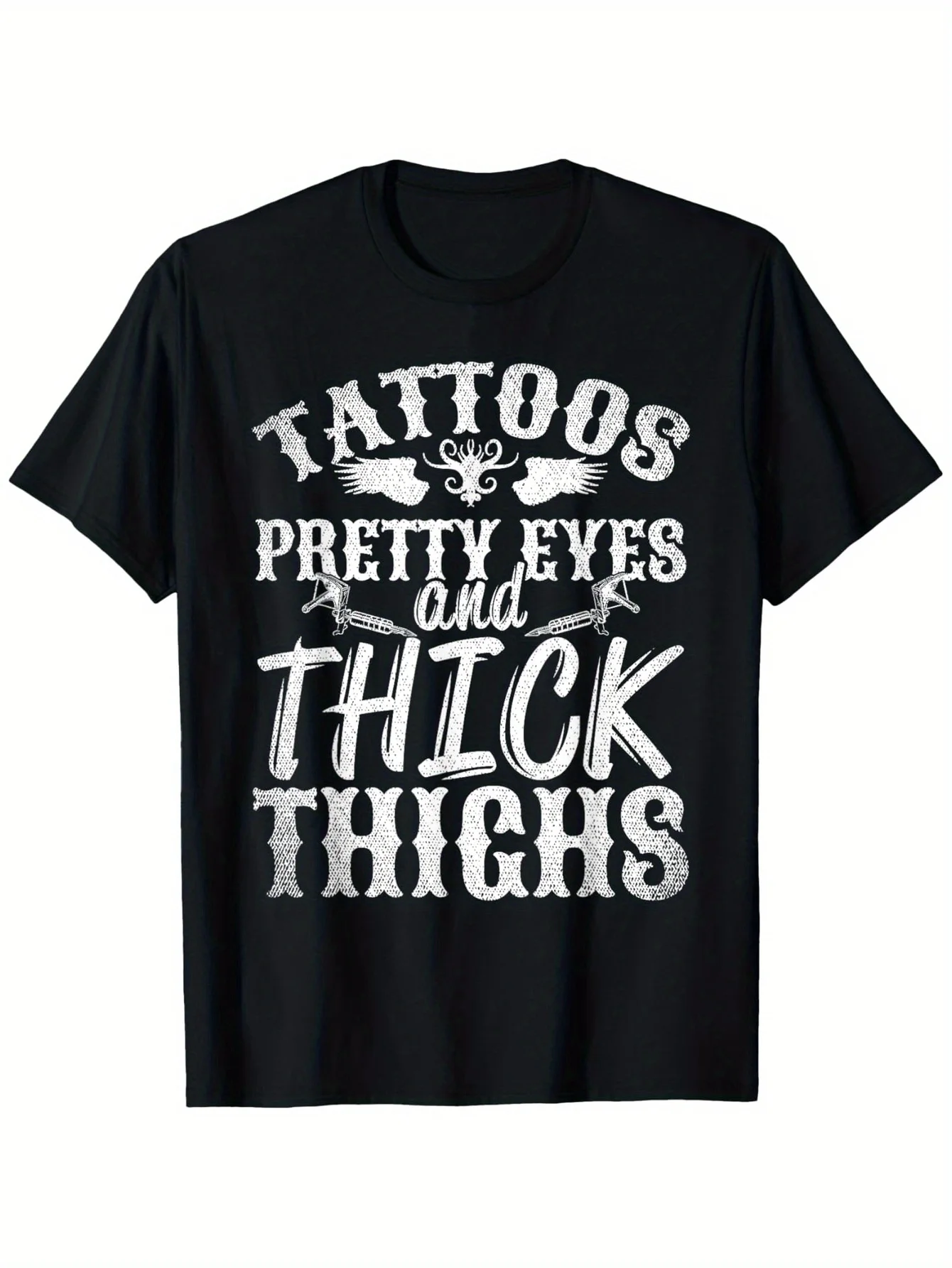 Tattoos Pretty Eyes And Thick Thighs Funny Ink Artist Tattoo T-Shirt