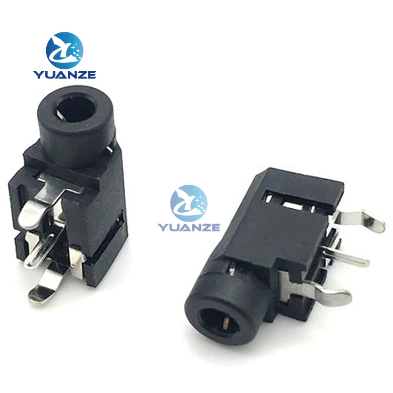 

10 шт. PJ-314A 3,5 мм двухканальный, стерео аудио разъем для наушников PJ-314 моноканальный 3-контактный аудиоразъем