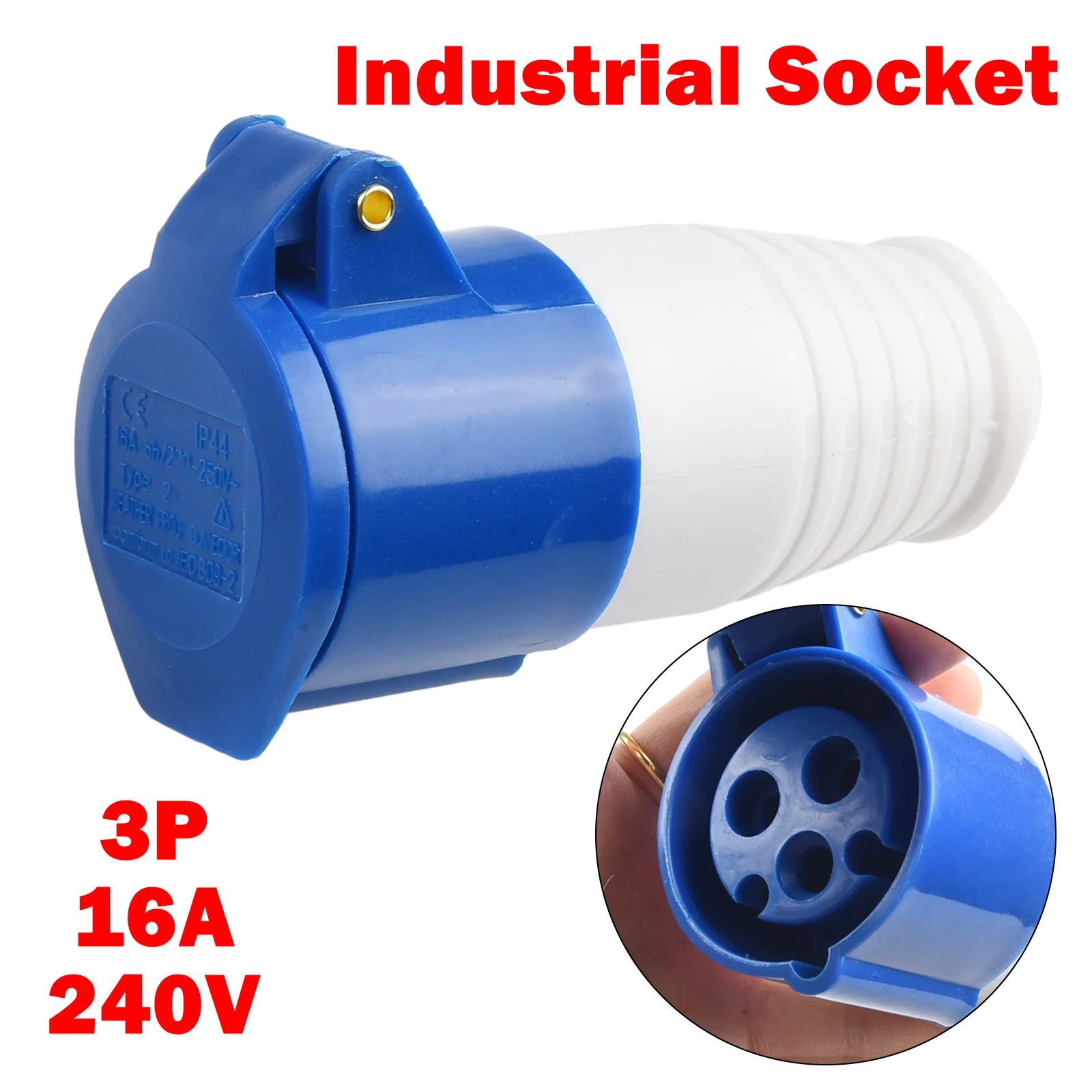 

3-контактный адаптер для подключения розеток 240 В 16 А, адаптер для подключения сети для автофургона, кемпера, фургона