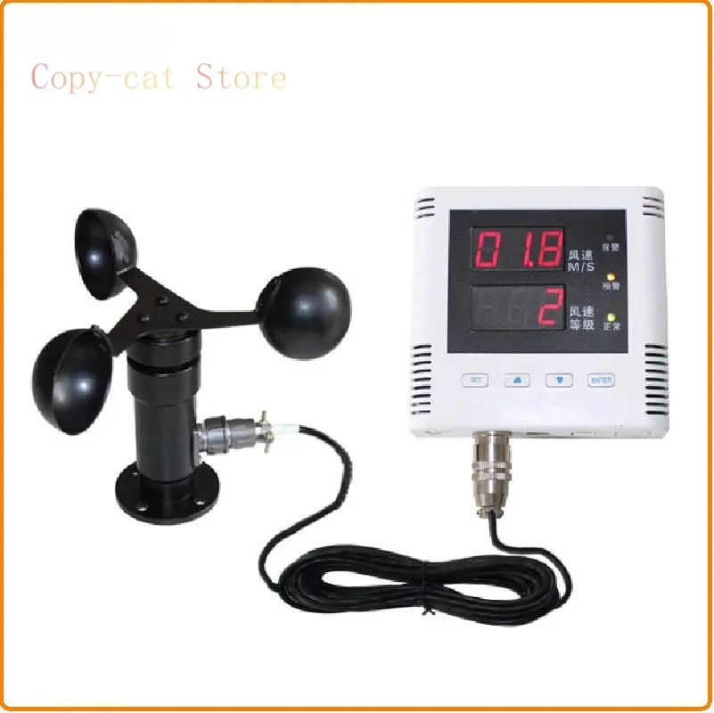 

RS485 Tower Crane Wind Alarm Controller - Anemometer Sensor with Display | Engineering Wind Speed Monitoring Device