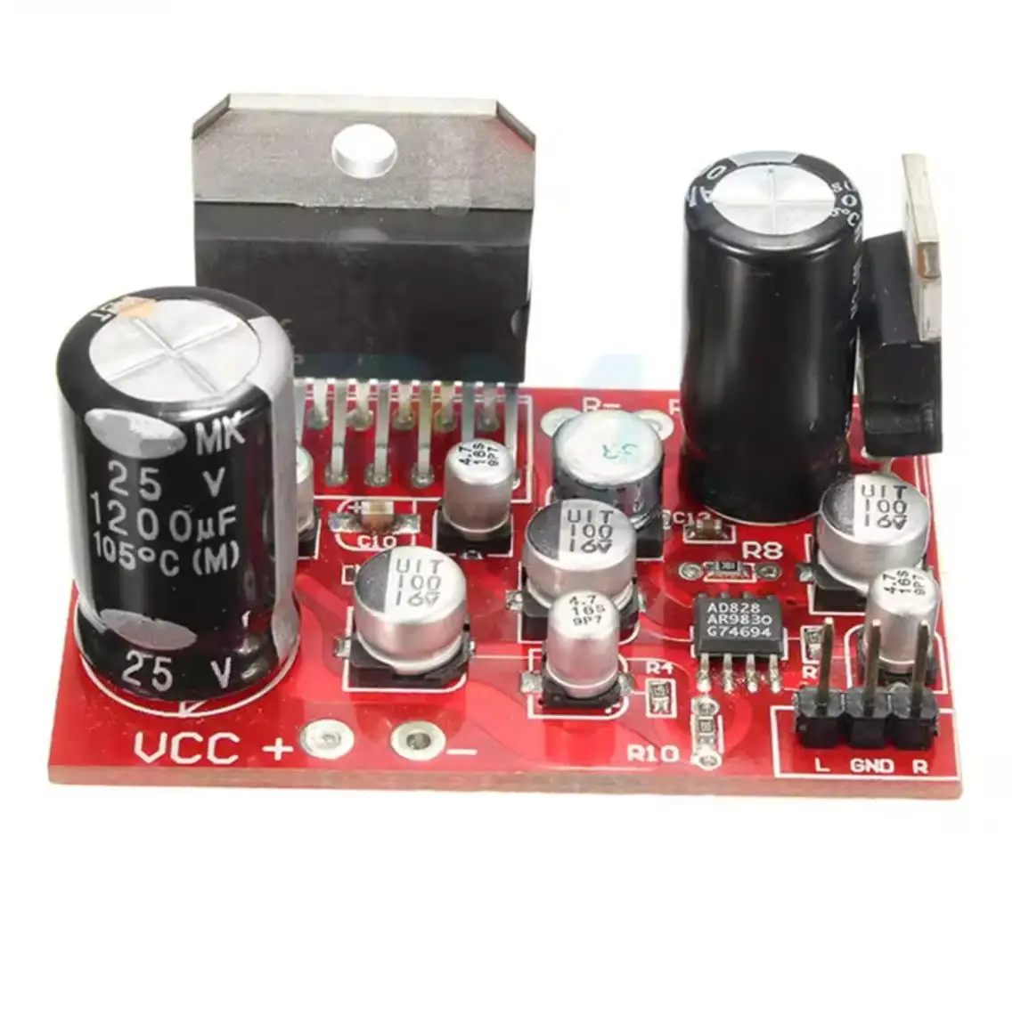 1pcs CD7379 38W+38W Stereo Amplifier Board DC 12V w/AD828 Preamp Super Than NE5532 Amplifiers Boards