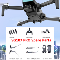 ZLL SG107 Pro Original Spare Part Propeller Blade Wings Motor Arm Front Rear Arm Charger Body Shell Cotroller SG107Pro Accessory