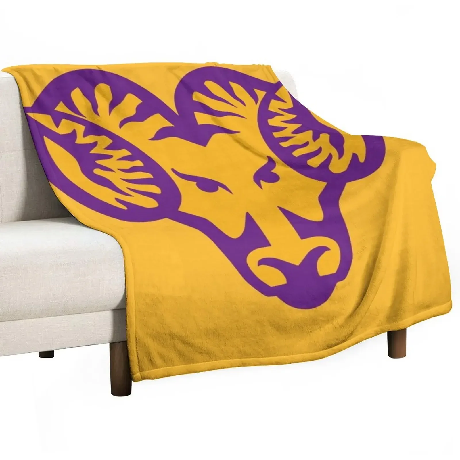 The West Chester Golden Rams Throw Blanket Flannel Fabric Sofas Blankets