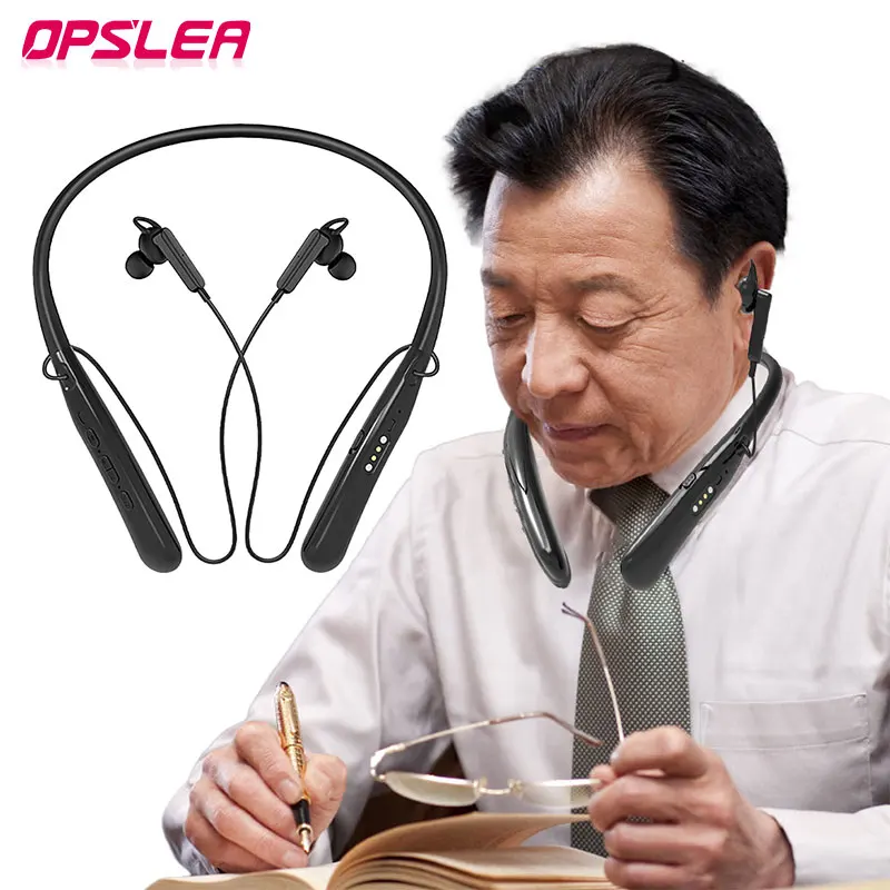 Hearing Aids for Deafness Bluetooth Rechargeable Neck Wear Elderly Hearing Loss Sound Amplifier High Quality Low Noise Hear Aid