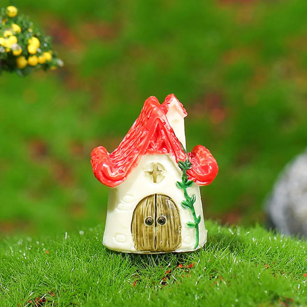 

6pcs Mini Ornament Micro Landscape Decor For Garden Home Desktop Landscape Mini House Fairy Tiny House