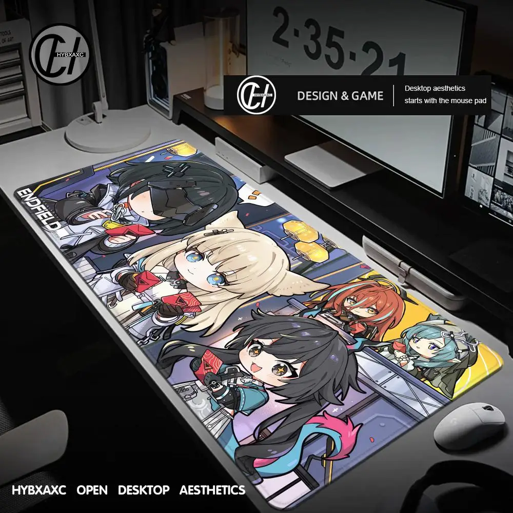 New XXL Gaming Arknights Endfield Mouse Pad Large High-end Keyboard Pad Gamer Mausepad Rug Student Writing Mat Pc Accessories