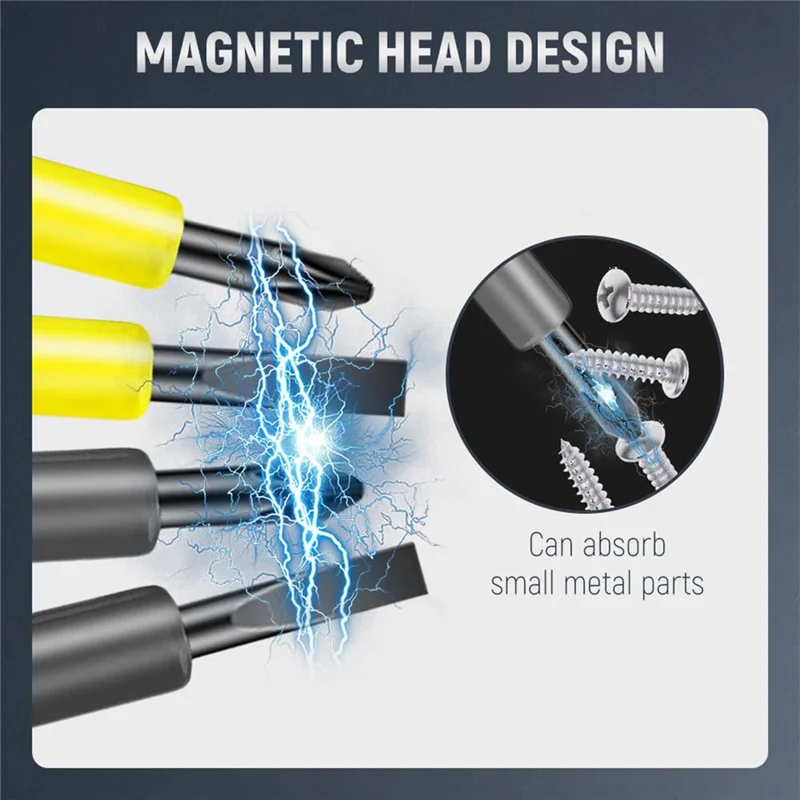AA01-2-In-1 High Torque Strong Magnetic Screwdriver Electricity Detector, Electricity Tester Pen With Magnetic