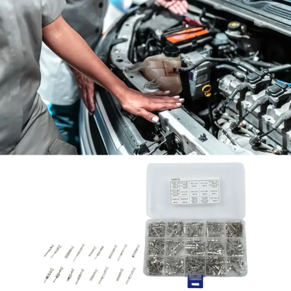 Plug 290PCS Crimp Pins 1/1.5/1.8/2.2/2.8/3.5mm 1-3.5Mm Connector Pins Male And Female 21Type Wire Terminal Pins Car Electrical