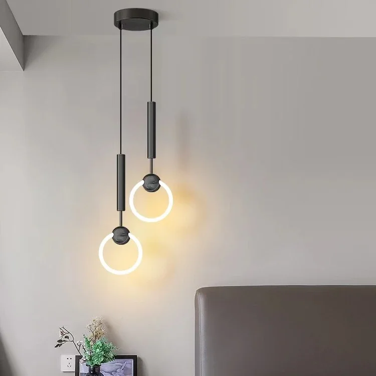 

Led Pendant Lighting for Bedroom Bedside Bathroom Entrance Hanging Lights Ceiling Decoration Lamp Hotel Modern Nordic Chandelier