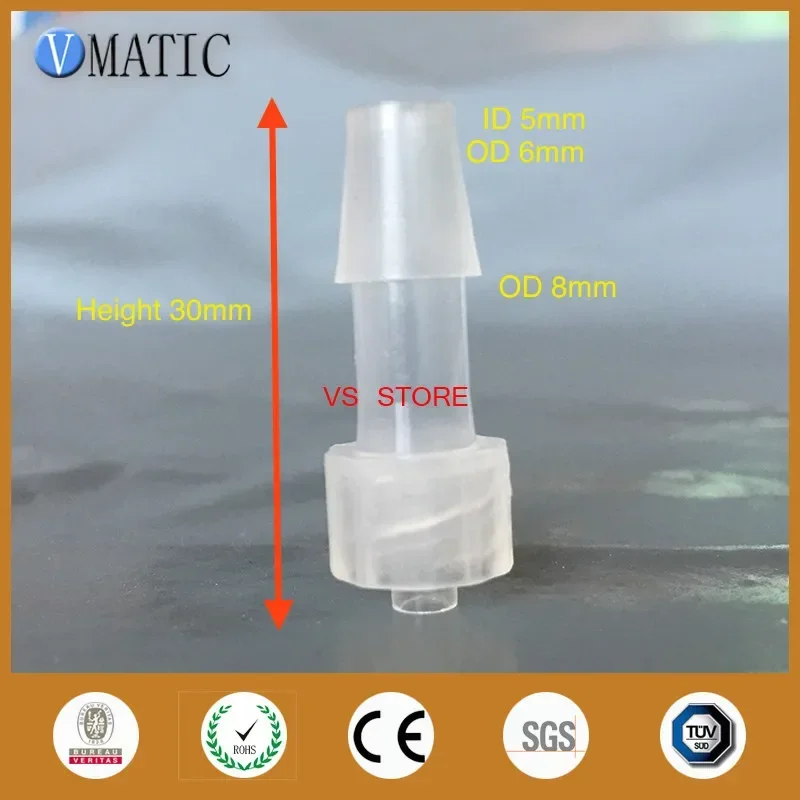 Free Shipping 10 Pcs 1/4 Inch Male Plastic Hose Fitting Barb Thread Copper Connector Joint Coupler Adapter