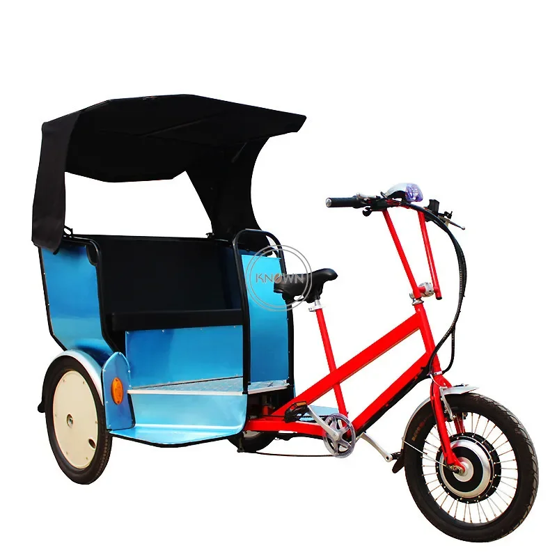 Tricycle Popular Pedal Cargo Auxiliary Rickshaw Tourism and Sightseeing Passenger Transport