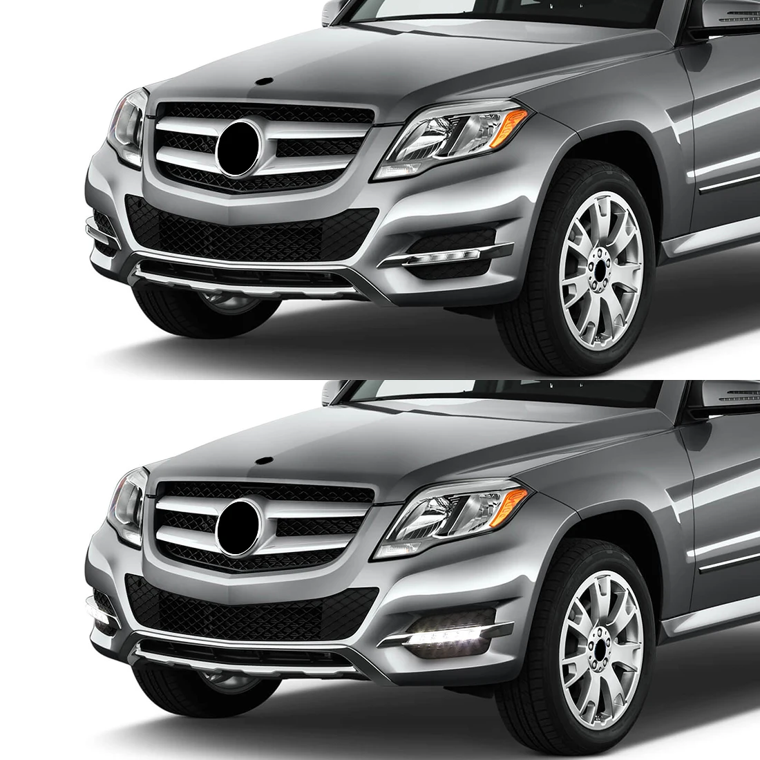 1649060251 1649060151 DRL For Mercedes Benz W164 X164 X204 ML350 ML450 GL450 GLK350 2009 - 2013 LED Daytime Running Lights view 6