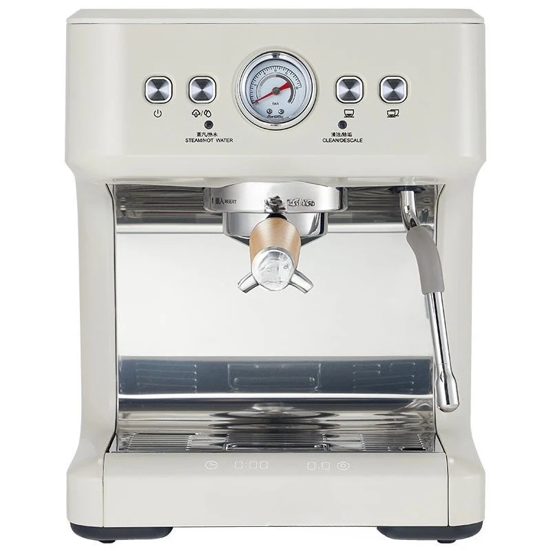 Semi-automatic household coffee machine, small commercial steam integrated