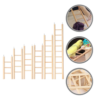 6pcs Bird Ladder Toys Parrot Climbing Stairs For Small Cockatoos Mini Macaws Bird Cage Wood Ladder Pet Products Home Garden Bird